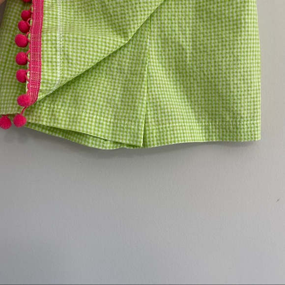 Mulberry Street Seersucker PomPom Skort 5 - Picture 3 of 7